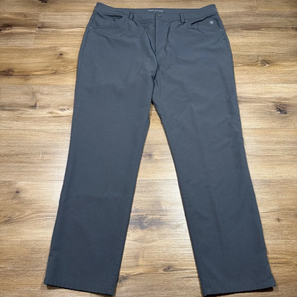 Mack Weldon Men's 38 x 32 Radius 5-pocket Chino Pants Gray